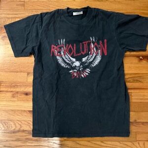 Anine Bing Black and Red Graphic Tee